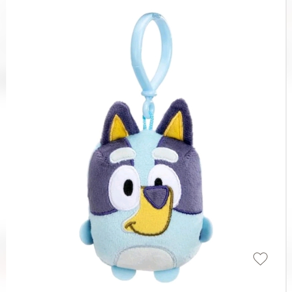 1/$6 or 2/$10 NWT Bluey Plush Key Chain Clip-On (4.75 in.)
